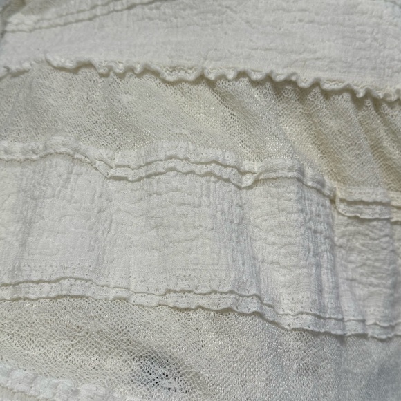 Bebe Cream Textured Cotton Maxi Dress Size XS - Picture 4 of 4